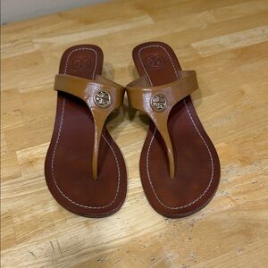 Tory Burch Brown Leather Sandals 9 1/2